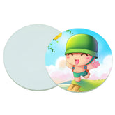 Round Glass Coaster - Plain finish